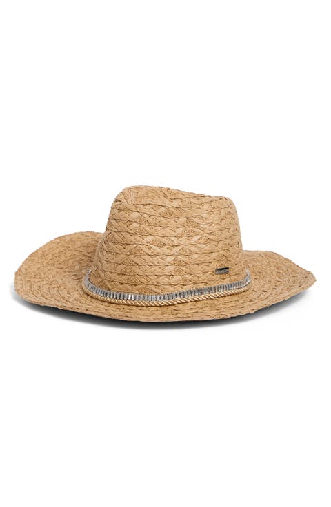 Rhinestone Trim Western Hat