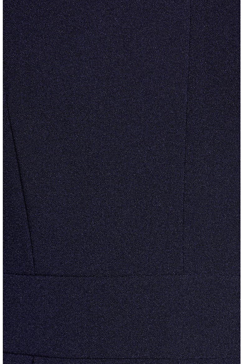 Long Sleeve Crepe & Georgette Jumpsuit, Alternate, color, NAVY