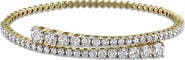 Julianna B. Graduated Diamond Bypass Bangle 14k