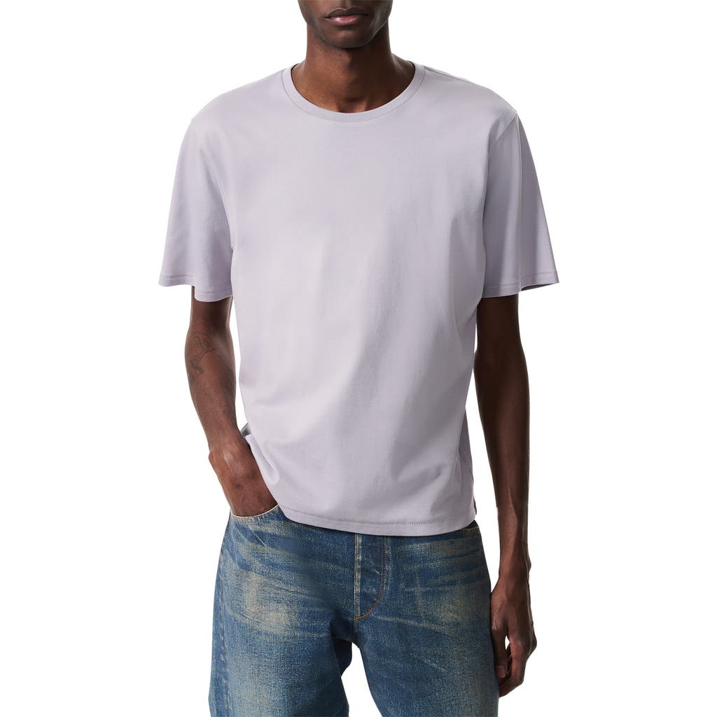 Rag & Bone Pima Interlock Tee In Pastel Gray