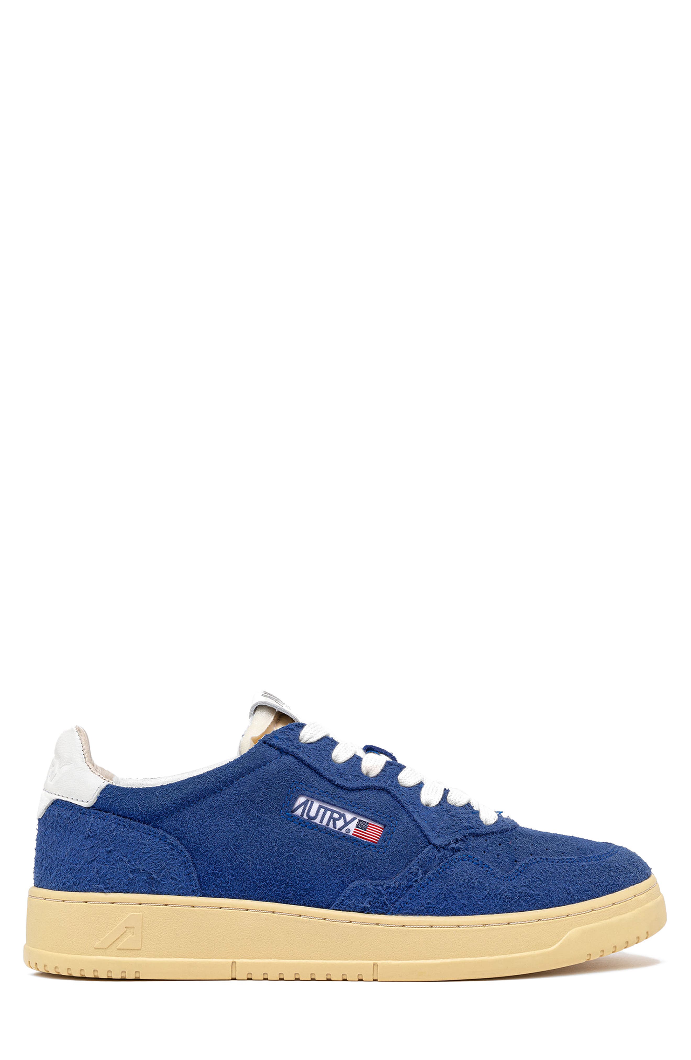 AUTRY Medalist Low Sneaker, Alternate, color, Blue Hair/ Suede
