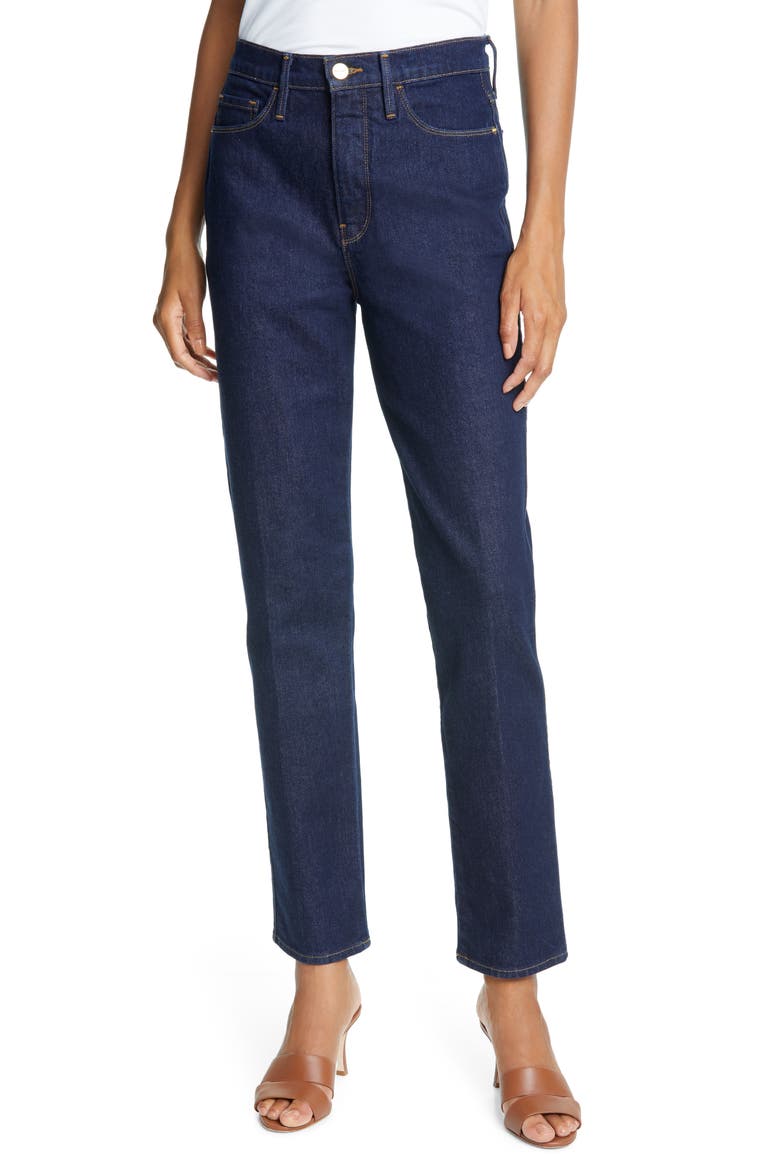 Le Sylvie High Waist Slender Straight Leg Jeans, Main, color, THALIA