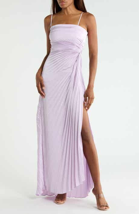 Layla Strapless Pleated Gown