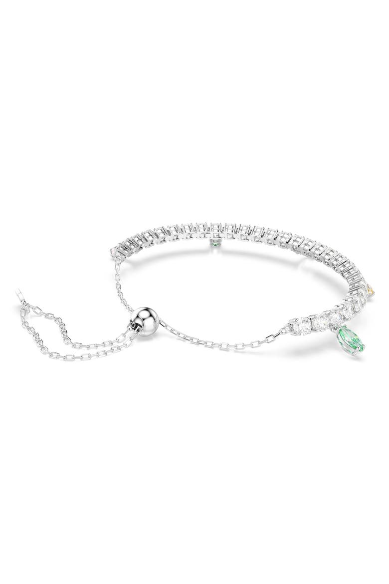 x Ariana Grande Multicolor Crystal Charm Bracelet, Alternate, color, SILVER/ WHITE