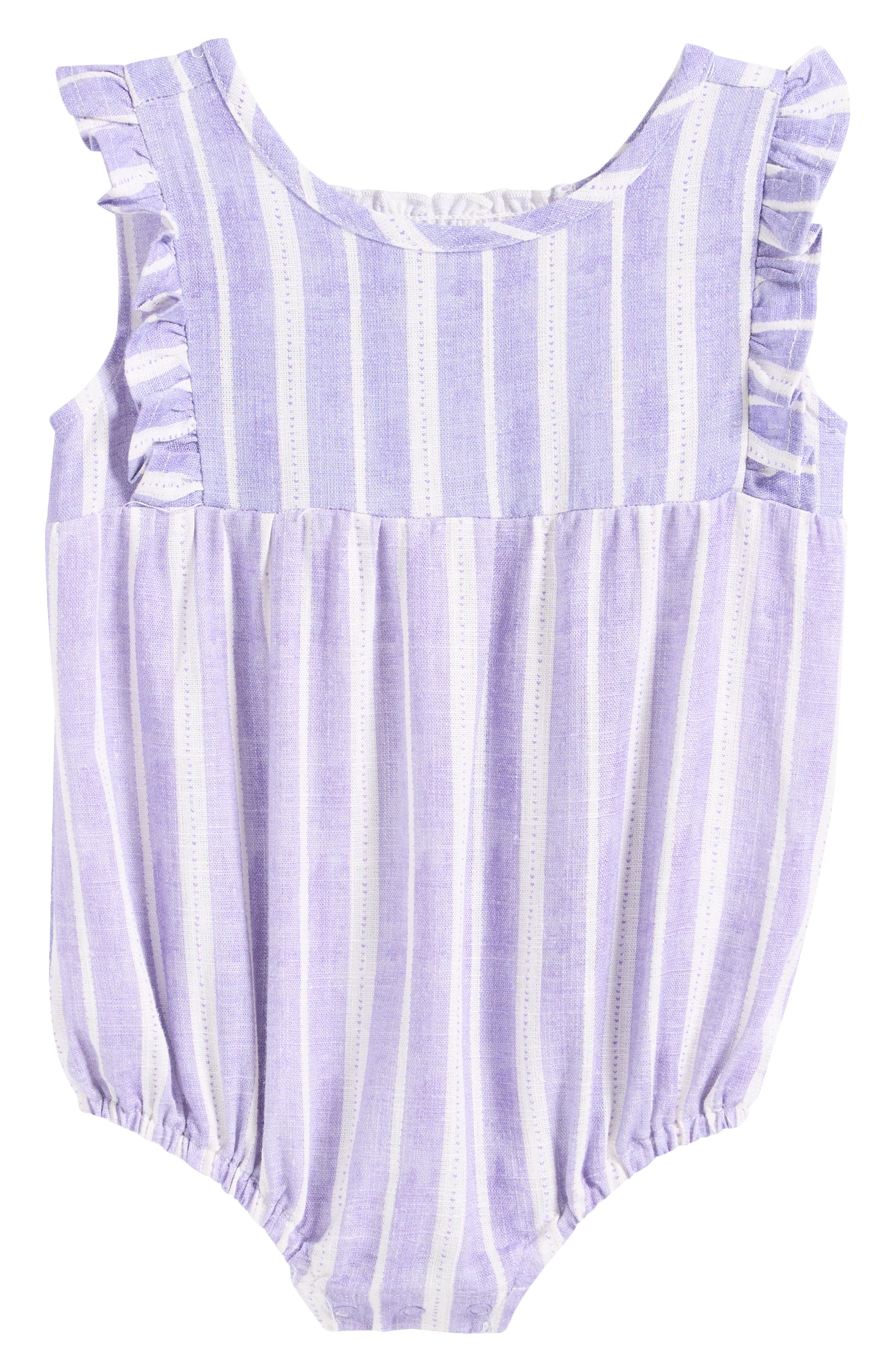 Splendid Purple Stripe Bodysuit