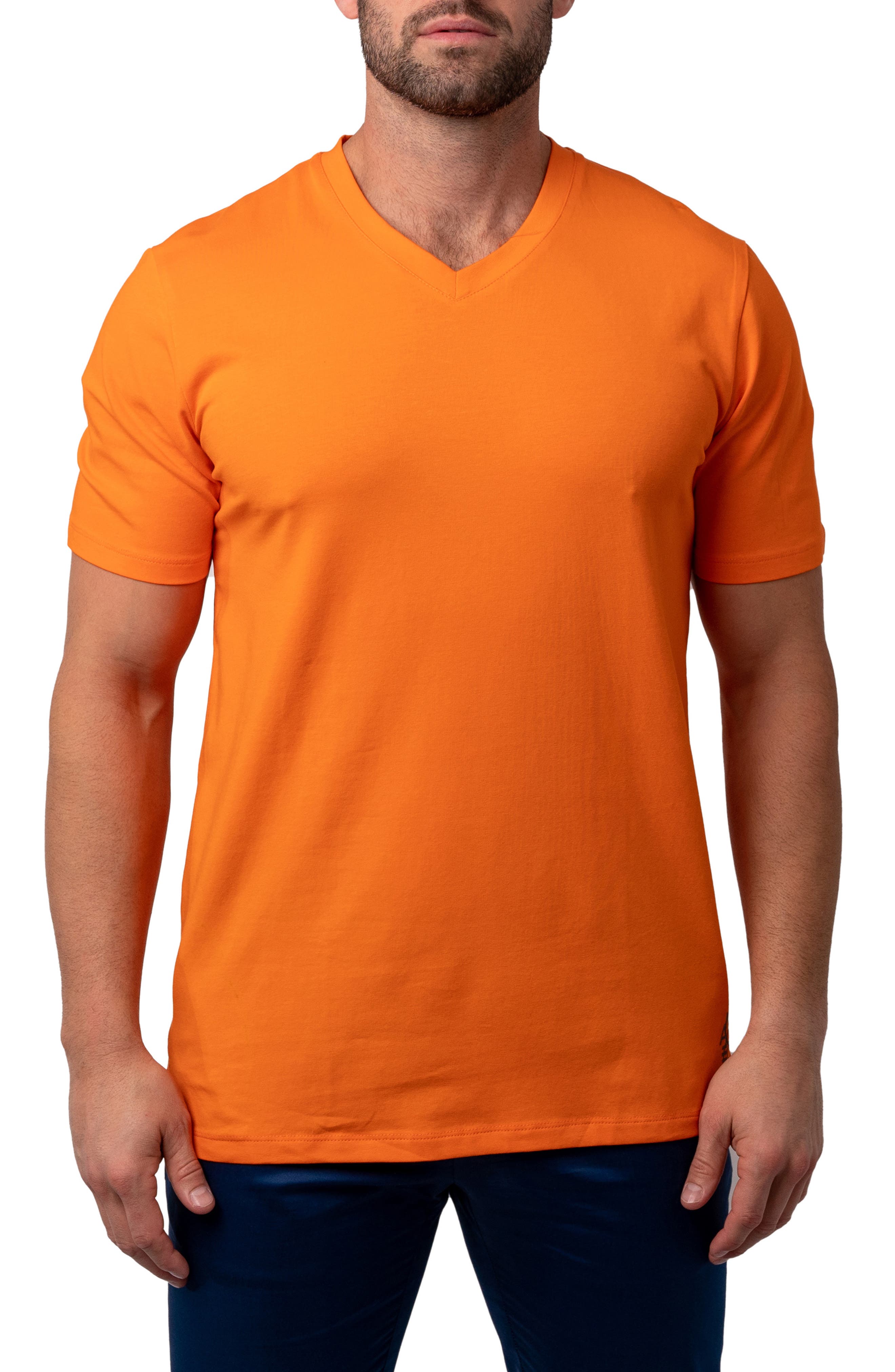 Maceoo Vivaldi V-Neck Cotton T-Shirt