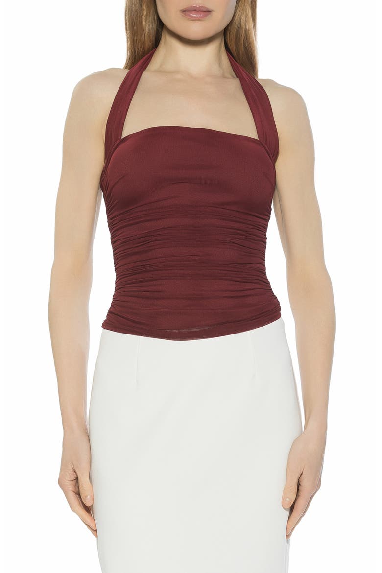 Luca Halter Square Neck Top, Main, color, RED