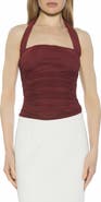 Alexia Admor Luca Halter Square Neck Top
