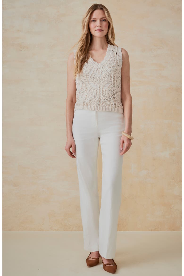 Kaia Sweater Vest, Alternate, color, ECRU