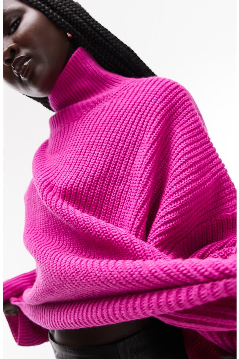 Drop Shoulder Sweater, Alternate, color, PINK