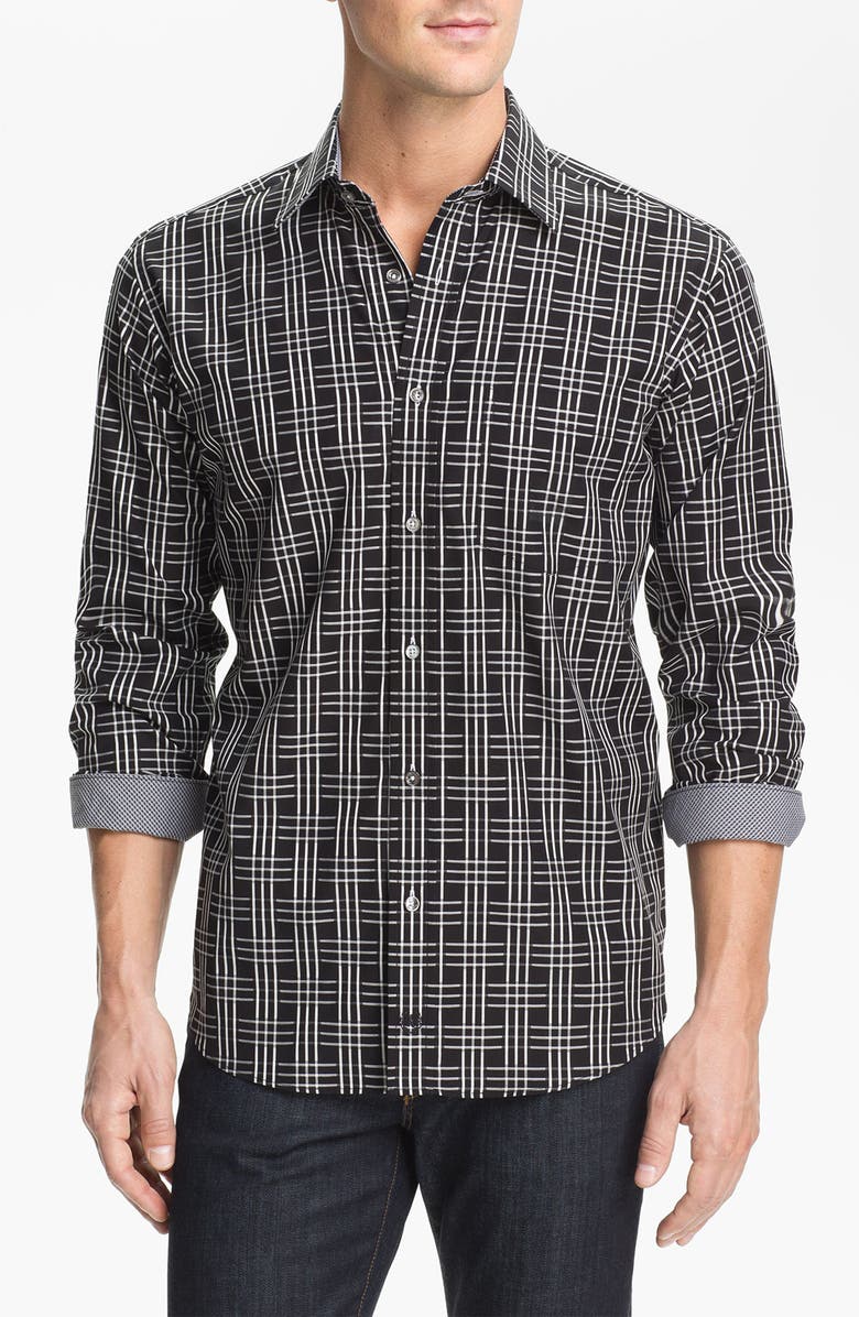 Bugatchi Classic Fit Sport Shirt, Main, color, 