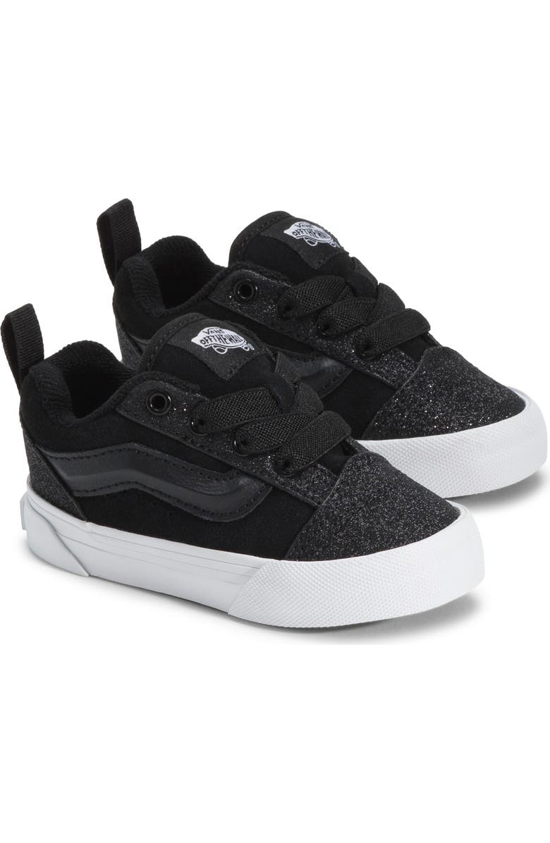 Vans Kids' Knu School Dazzled Black Elastic Lace Sneaker, Main, color,