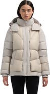 Pajar Vega Mixed Media Puffer Jacket with Removable Hood