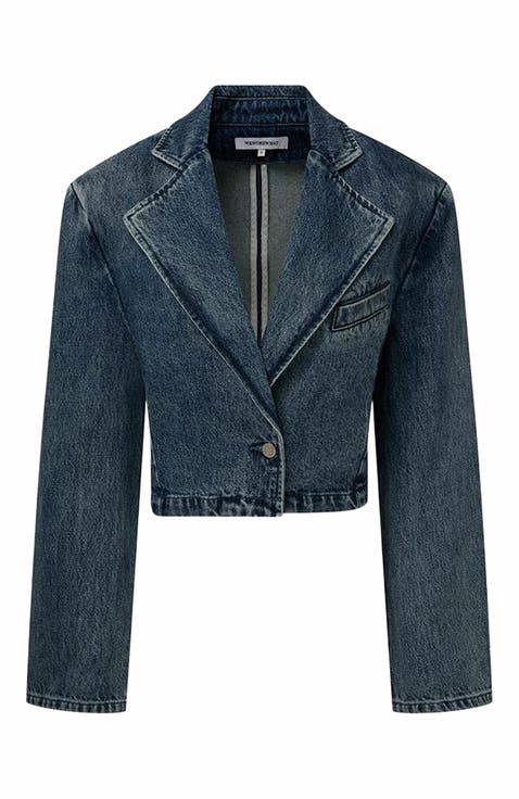 Cropped Blazer Jacket