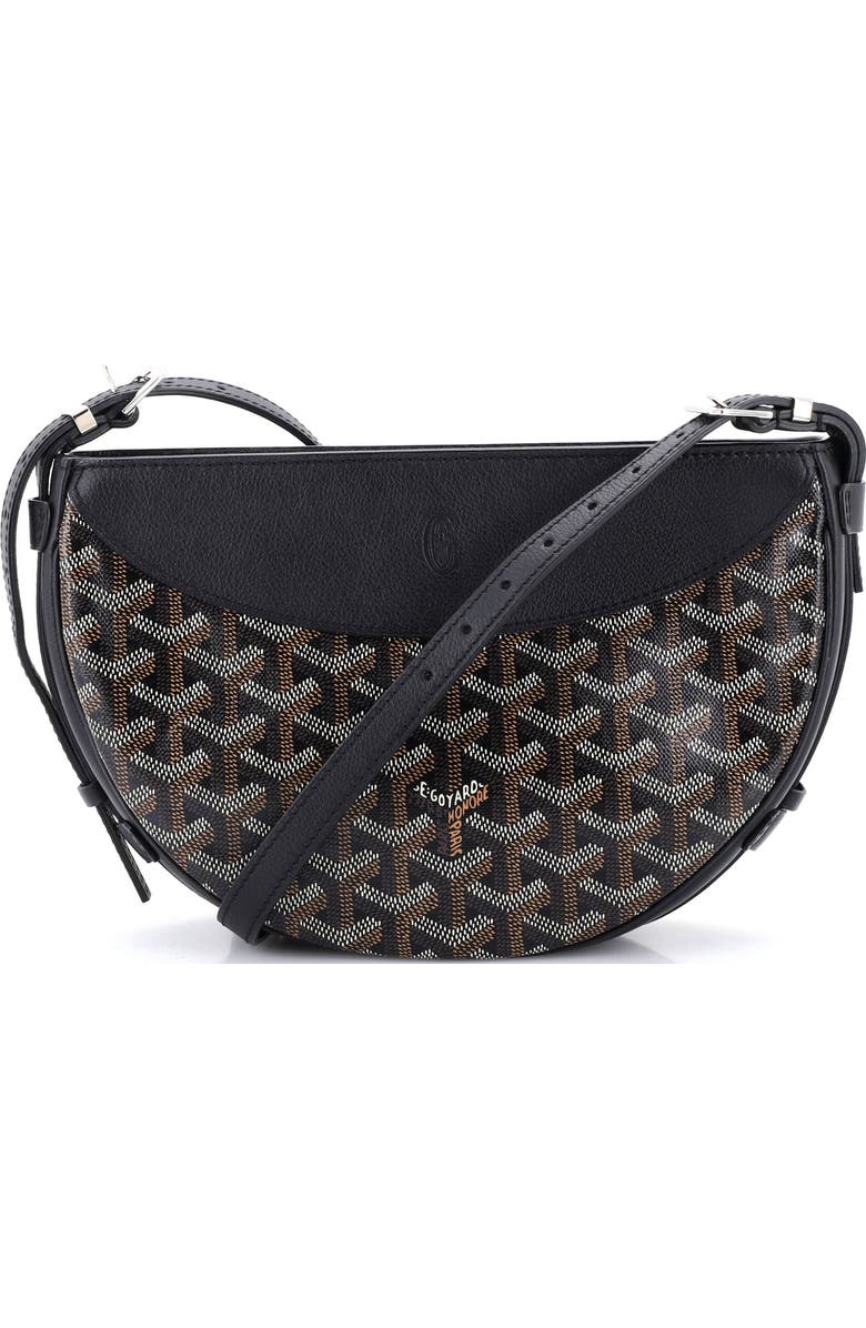 Pre-Owned Goyard Hirondelle Shoulder Bag Coated Canvas and Leather, Main, color, Black