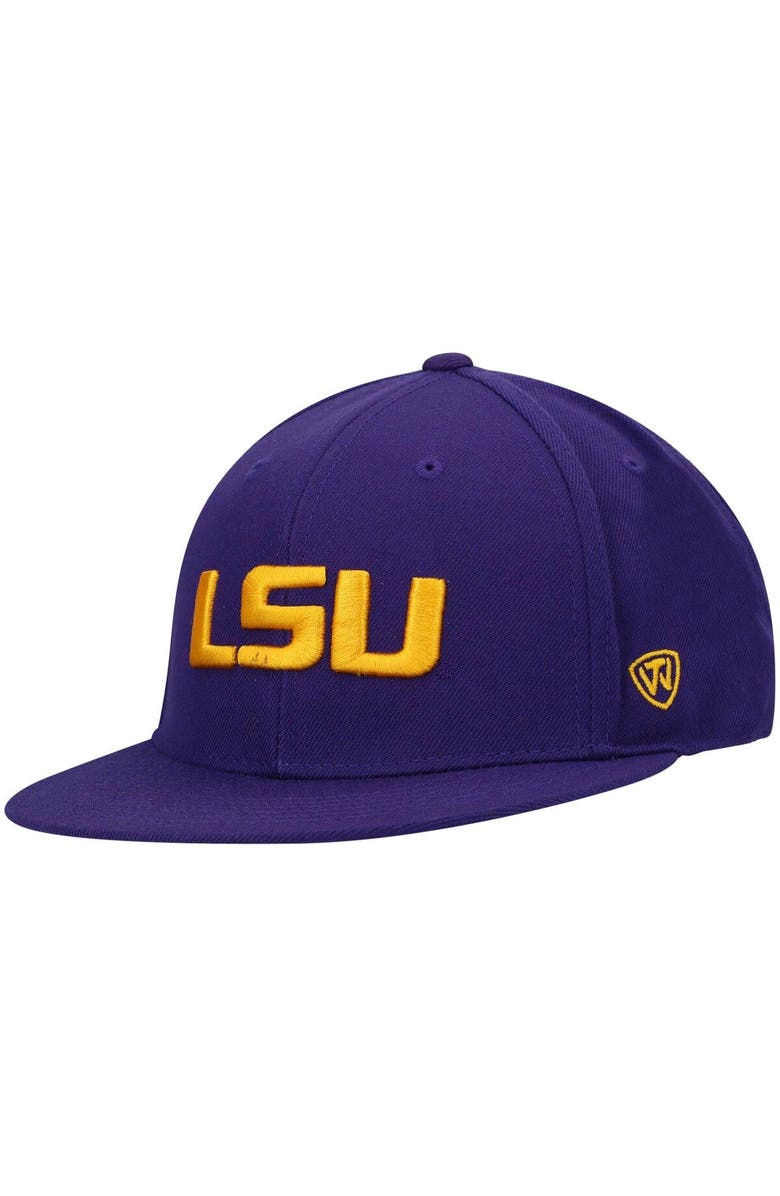 TOP OF THE WORLD Men's Top of the World Purple LSU Tigers Team Color Fitted Hat, Main, color, 