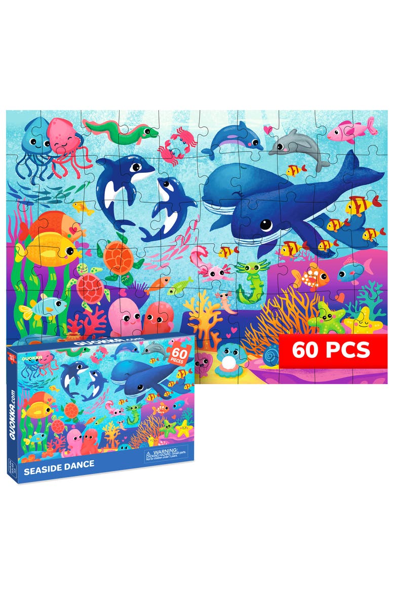 60-Piece Kids Jigsaw Puzzle - Animal and Fantasy, Main, color, Ocean