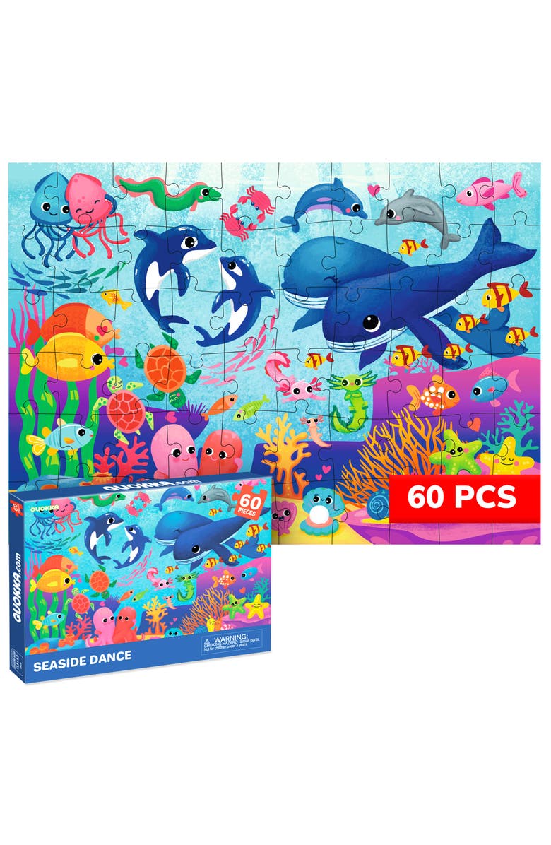 Quokka 60-Piece Jigsaw Puzzle for Kids - Animal and Fantasy, Main, color, Ocean