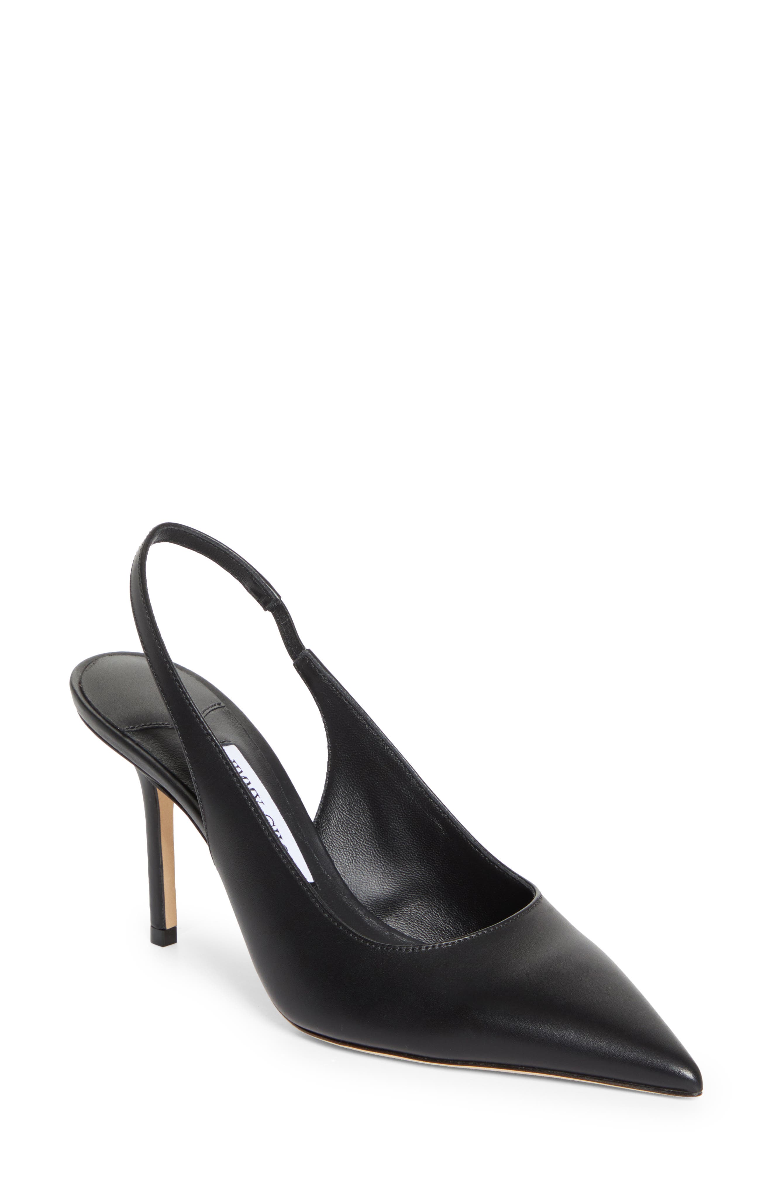 Jimmy Choo Love Pointed Toe Slingback Pump, Main, color, Black