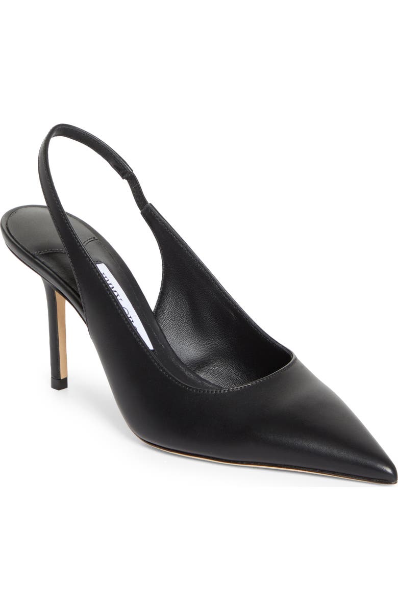 Jimmy Choo Love Pointed Toe Slingback Pump, Main, color, Black