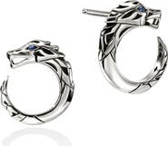 John Hardy Naga Hoop Earrings in Sterling Silver