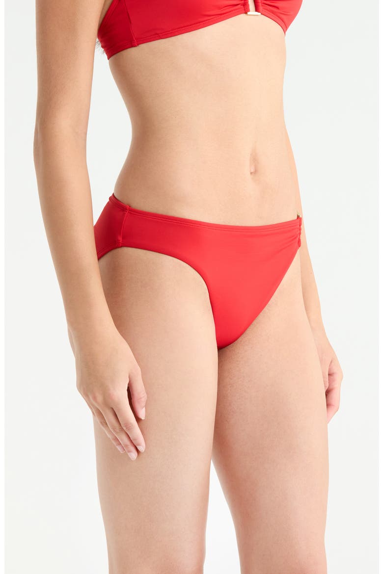 Ring Hipster Bikini Bottoms, Alternate, color, CRUISING RED