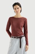 Brunello Cucinelli Sparkling cashmere and silk lightweight sweater