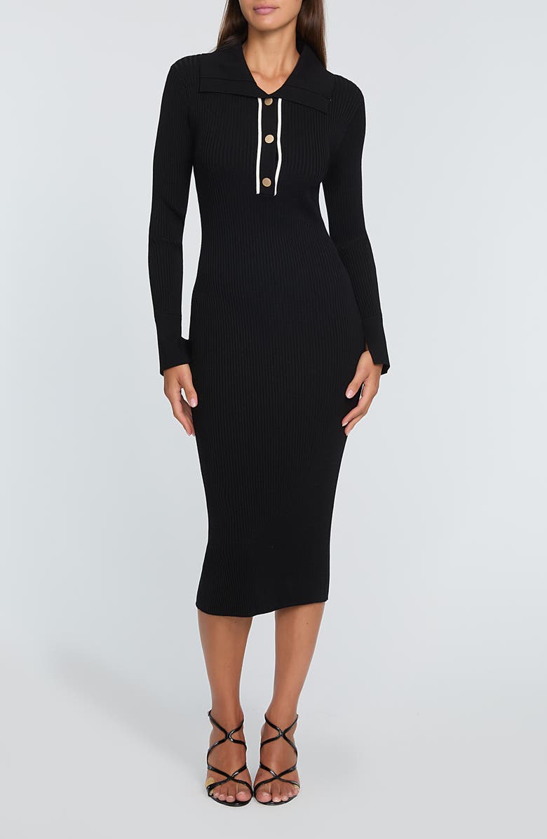 Elie Tahari Zadie Long Sleeve Body-Con Dress, Main, color,