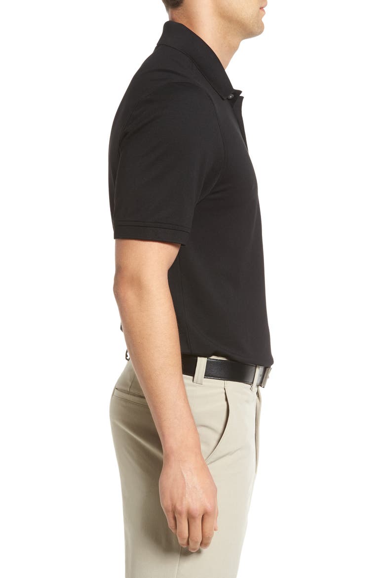 Advantage Tri-Blend Piqué Polo, Alternate, color, BLACK