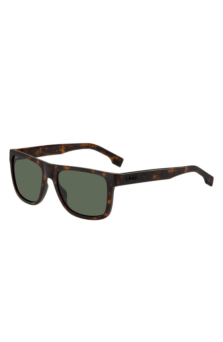 BOSS 55mm Rectangular Sunglasses, Alternate, color,