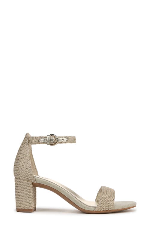 Naturalizer Vera Glitz Ankle Strap Sandal In Natural/gold