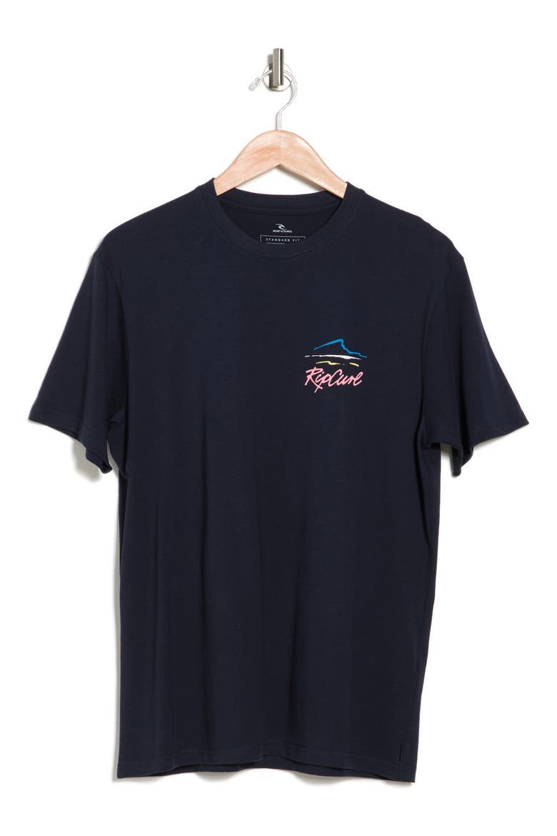 Palm Islands Organic Cotton Graphic Tee, Alternate, color, NAVY