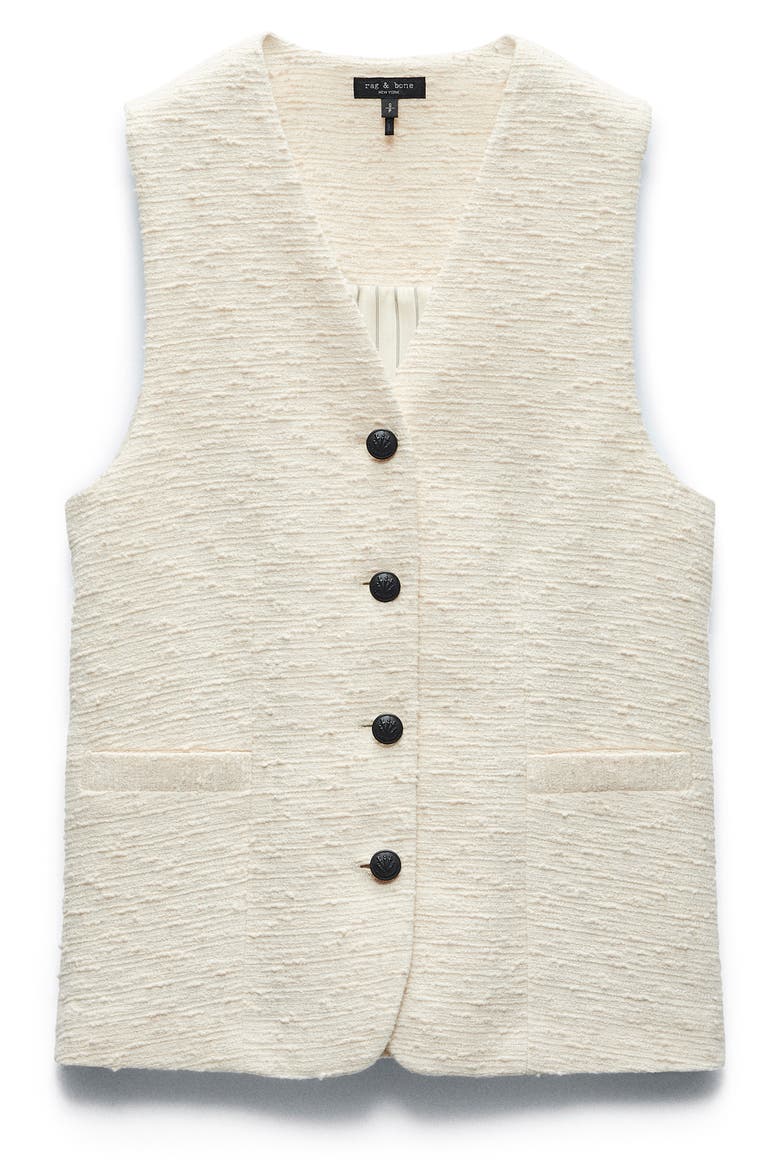 Tweed Vest, Alternate, color, IVORY