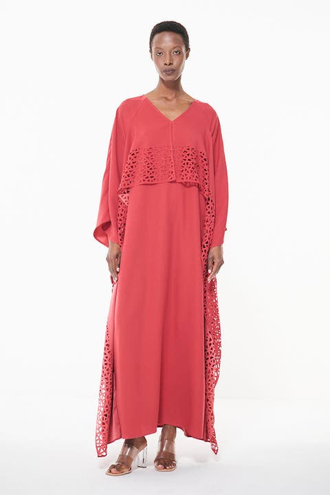 Laser Cut Cape Kaftan