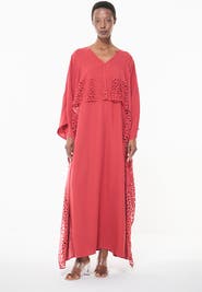 Leem Laser Cut Cape Kaftan
