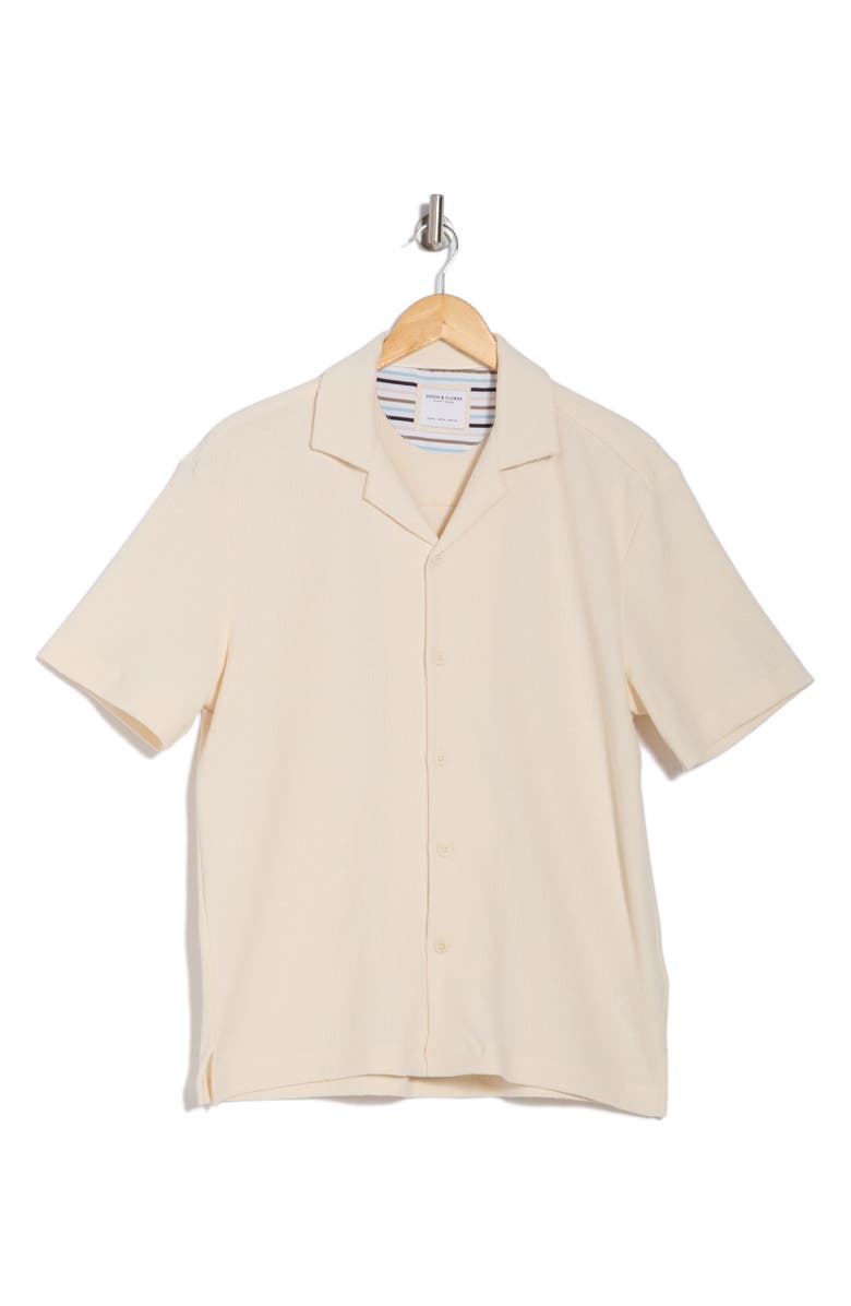 DENIM AND FLOWER Textured Camp Shirt, Alternate, color,