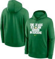 Nike Men's Nike Green Oregon Ducks Grass Is Green Club Fleece Pullover Hoodie