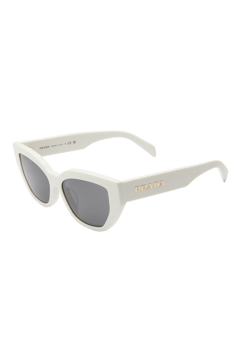 55mm Butterfly Sunglasses, Alternate, color, BONE