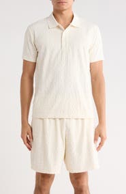 PURPLE BRAND Terry Towel Polo