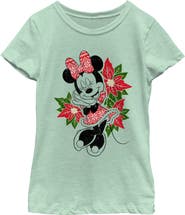 Mickey & Friends Girl's Mickey & Friends Minnie Warm Scarf Graphic T-Shirt