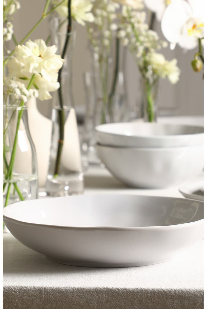 Harper Stoneware 16-Piece Dinnerware Set, Alternate, color, White
