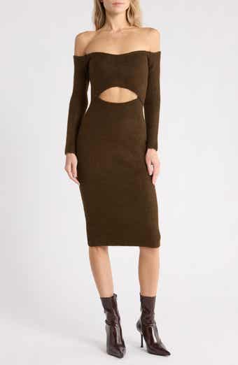 Nala Off the Shoulder Cutout Dress