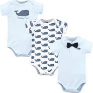 Hudson Baby Cotton 3-Piece Bodysuit Bundle