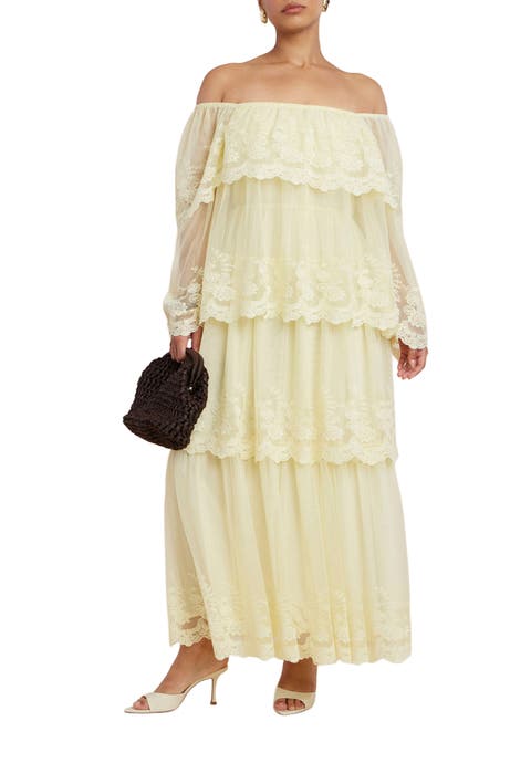 Tiered Lace Maxi Dress (Plus)
