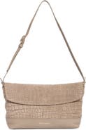 Brahmin Kalina Croc Embossed Leather Shoulder Bag