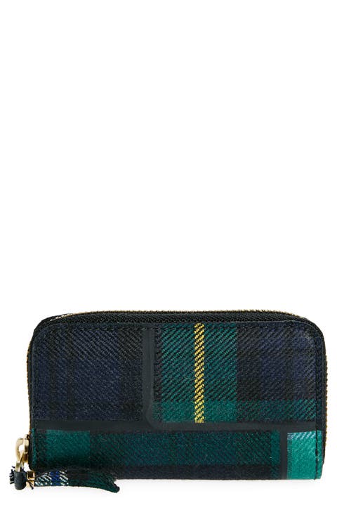 Patchwork Tartan Zip Wallet