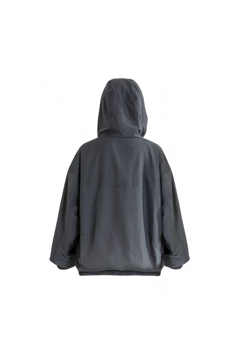Hooded Windbreaker, Alternate, color, Grey