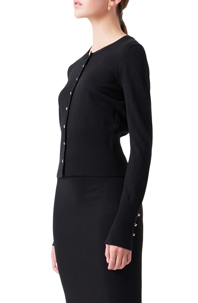 Endless Rose Embellished Button Cardigan, Alternate, color,