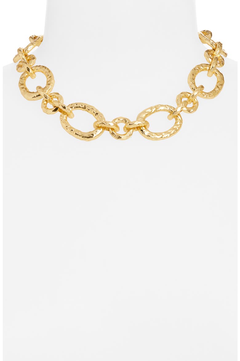 Bold Link Necklace, Alternate, color, GOLD