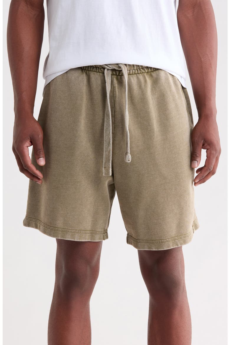 Nebusho Cotton Sweat Shorts, Main, color, OPEN GREEN
